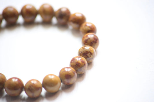 Bracelet en jaspe bréchiforme - Force de la terre