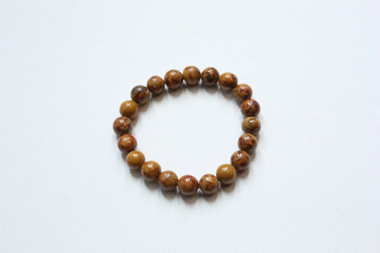 Bracelet en jaspe bréchiforme - Force de la terre 