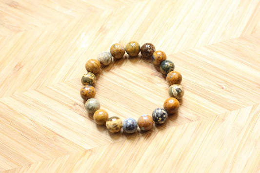 Bracelet en jaspe rhyolite - lmasoala 